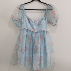 🌸 Baby Blue Floral Dress 🌸